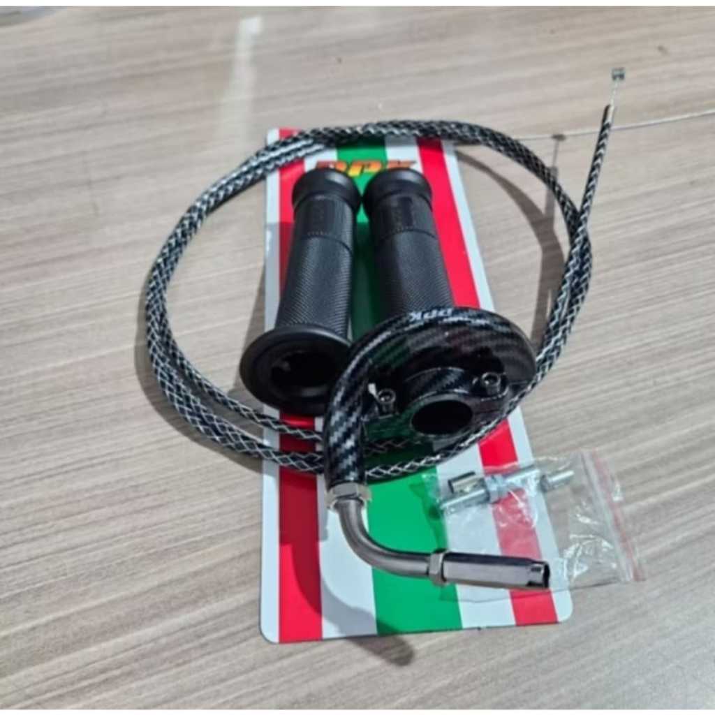 Carbon Spontan Gas Package Plus Carbon Gas Cable 190cm Carbon Spontan Gas Carbon Matic Beat Vario Mi