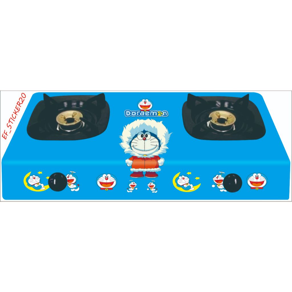 สติ๊กเกอร์ 2-BURNER GAS STOVE พร้อม DORAEMON MOTIF