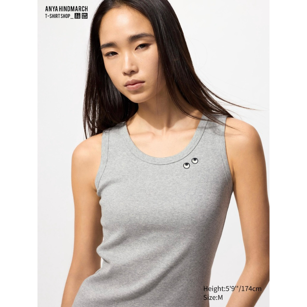 UNIQLO X ANYA HIDMARCH T4T4NK RIB TANKTOP