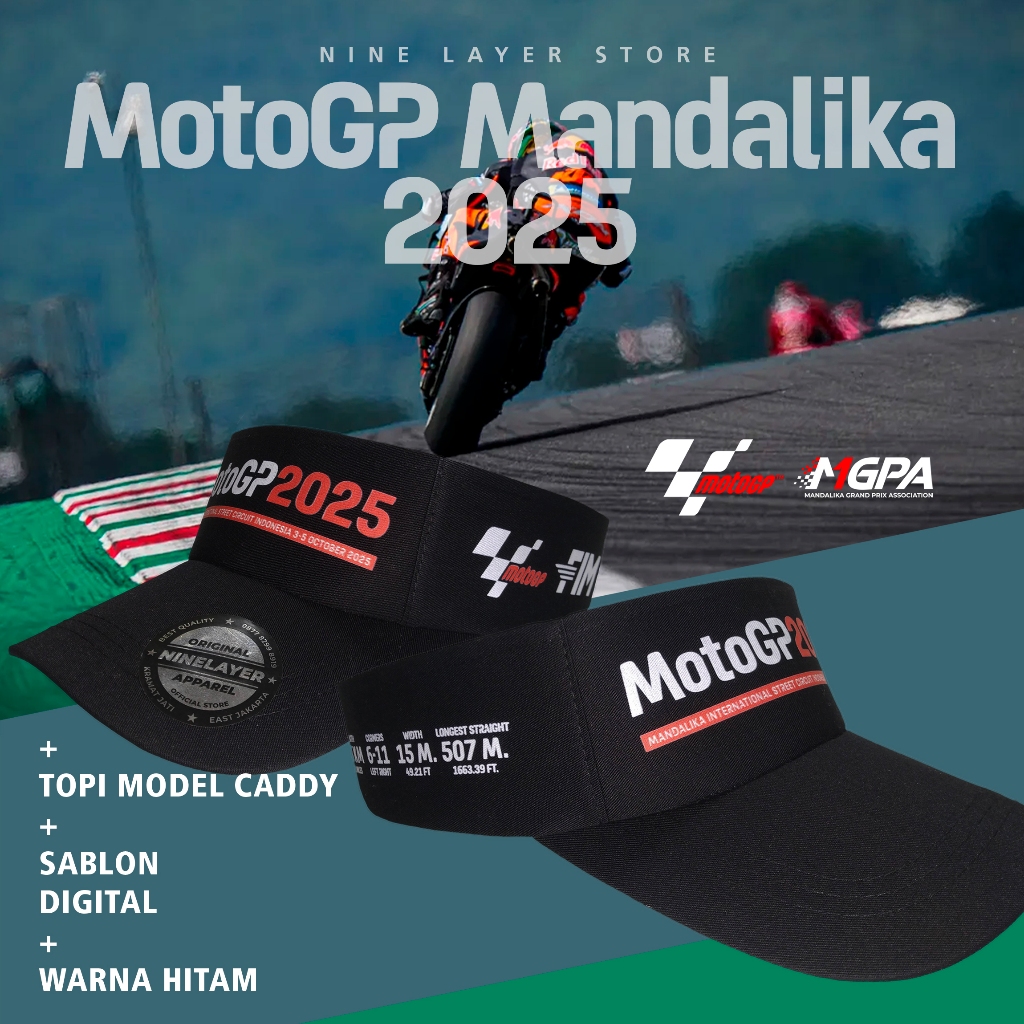 หมวกแคดดี้ Mandalika Motogp 2025