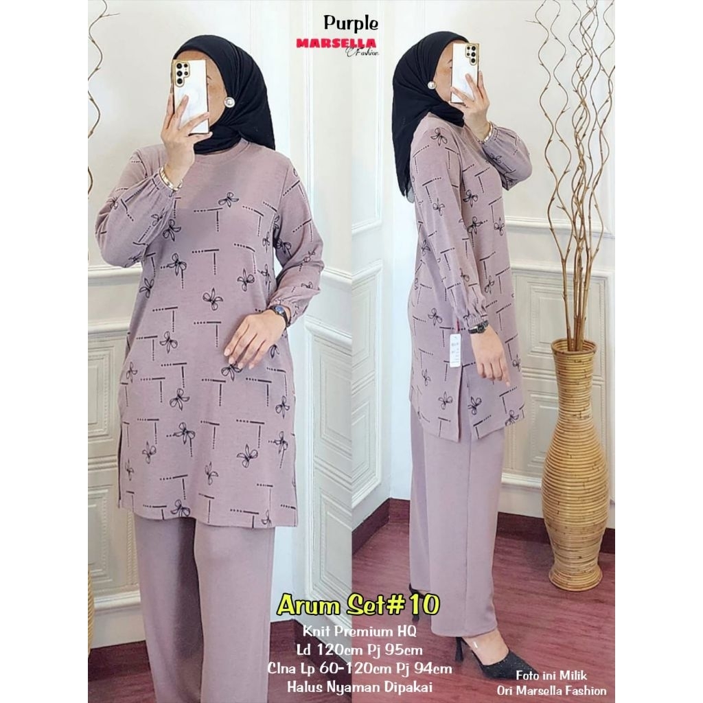 ชุดกางเกงถัก Arum โดย Marsella