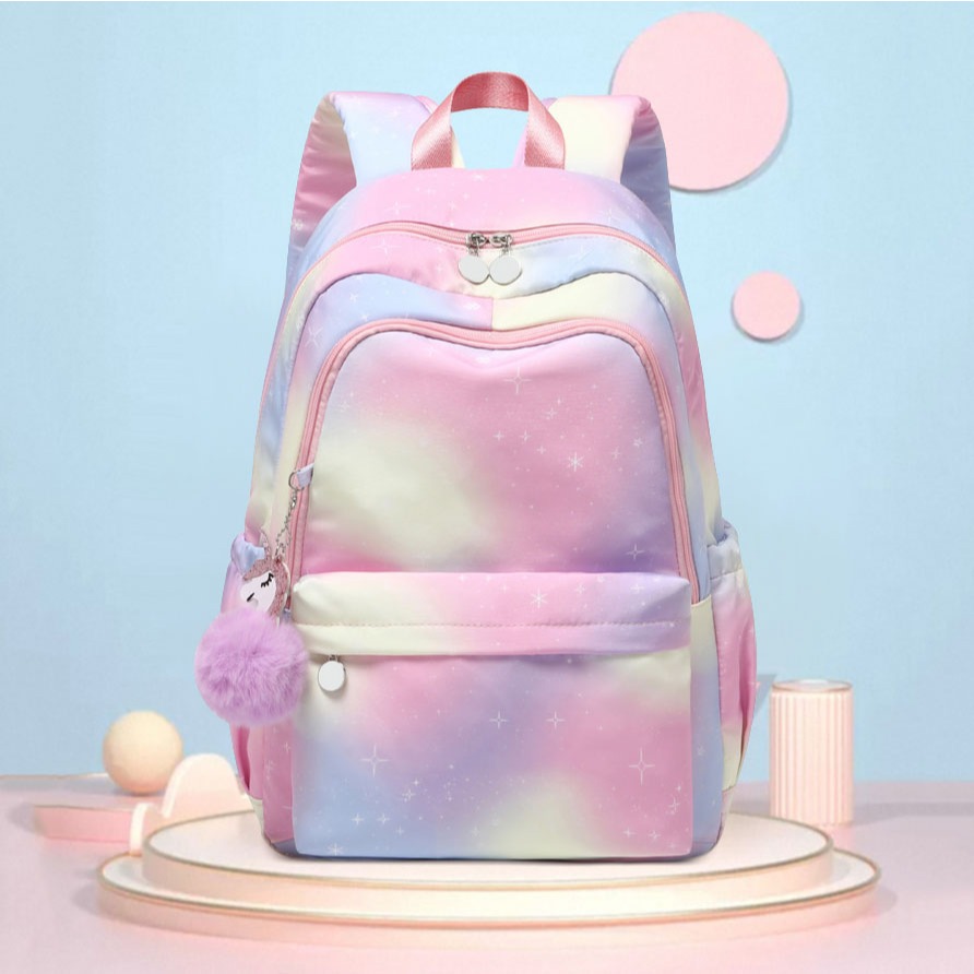 Bright Charm Unicorn Pink School Backpack Inspiration Cool Gift - AB636