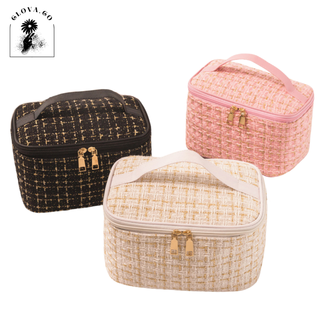 CLOVA TS707 กระเป๋าแต่งหน้าแฟชั่นเกาหลีเครื่องสําอางกระเป๋าเดินทางกระเป๋ากระเป๋าเครื่องสําอางแบบพกพา