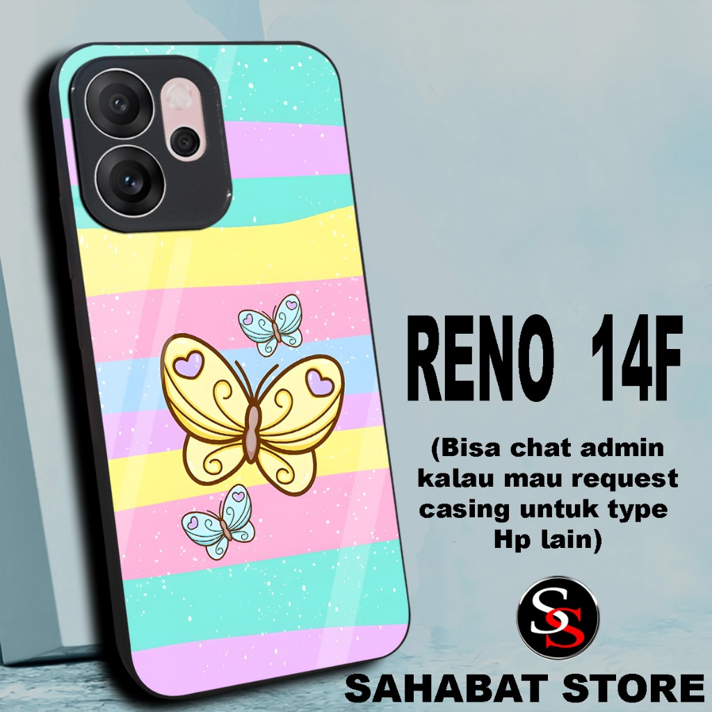 HP Glossy softcase RENO 14F & สมาร์ทโฟนทุกประเภท/android-S9-Reno 14F เคสมือถือ-Reno 14f/ปลอกกลิตเตอร