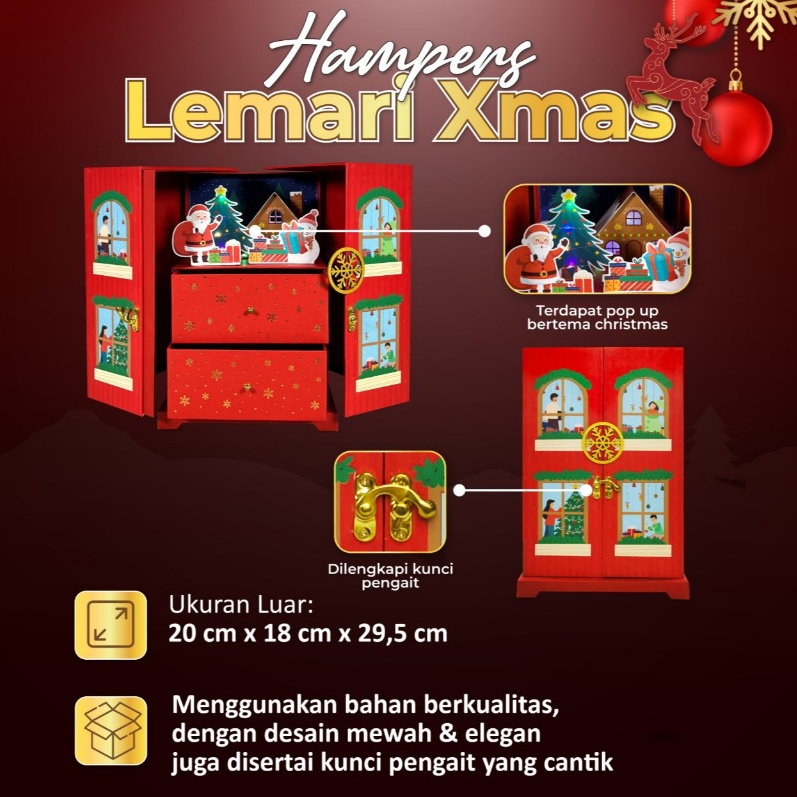 Hampers Cupboard Xmas BE sz 20 x 18 x 29.5 ซม