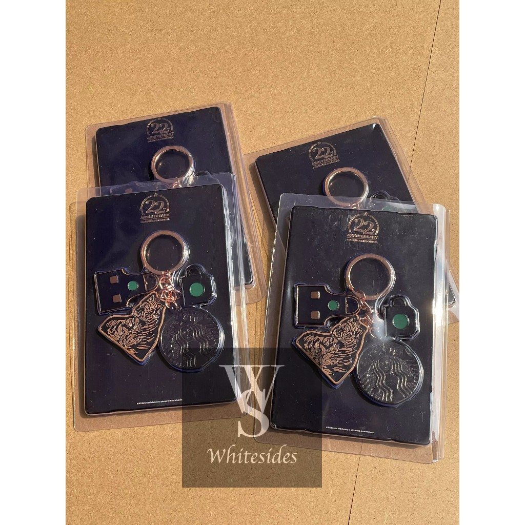 พวงกุญแจ GANTUNGAN - Starbucks 22nd Anniversary Edition พวงกุญแจ Planner Bearista Notebook Card Stic