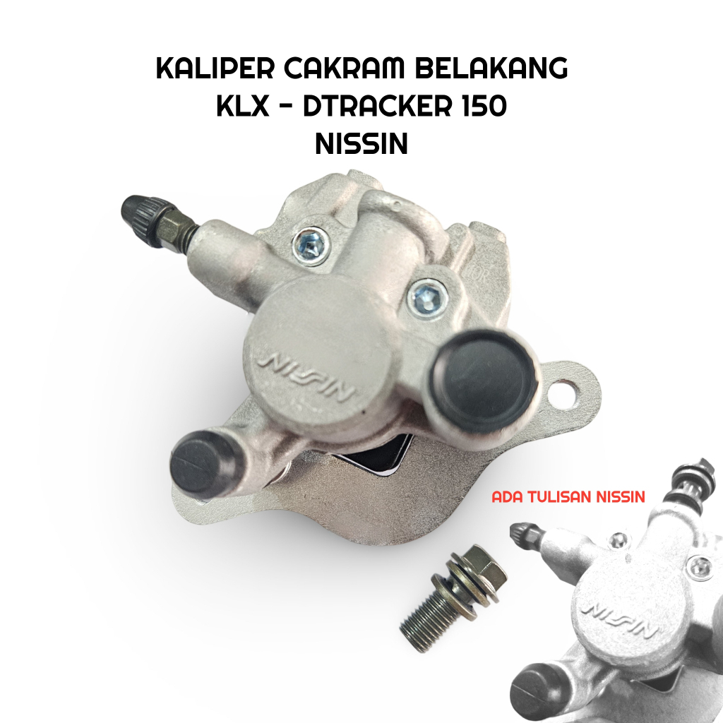 PIG HEAD CALIPER แผ่นดิสก์ด้านหลัง KLX 150 DTRACKER NISSIN คุณภาพสูง