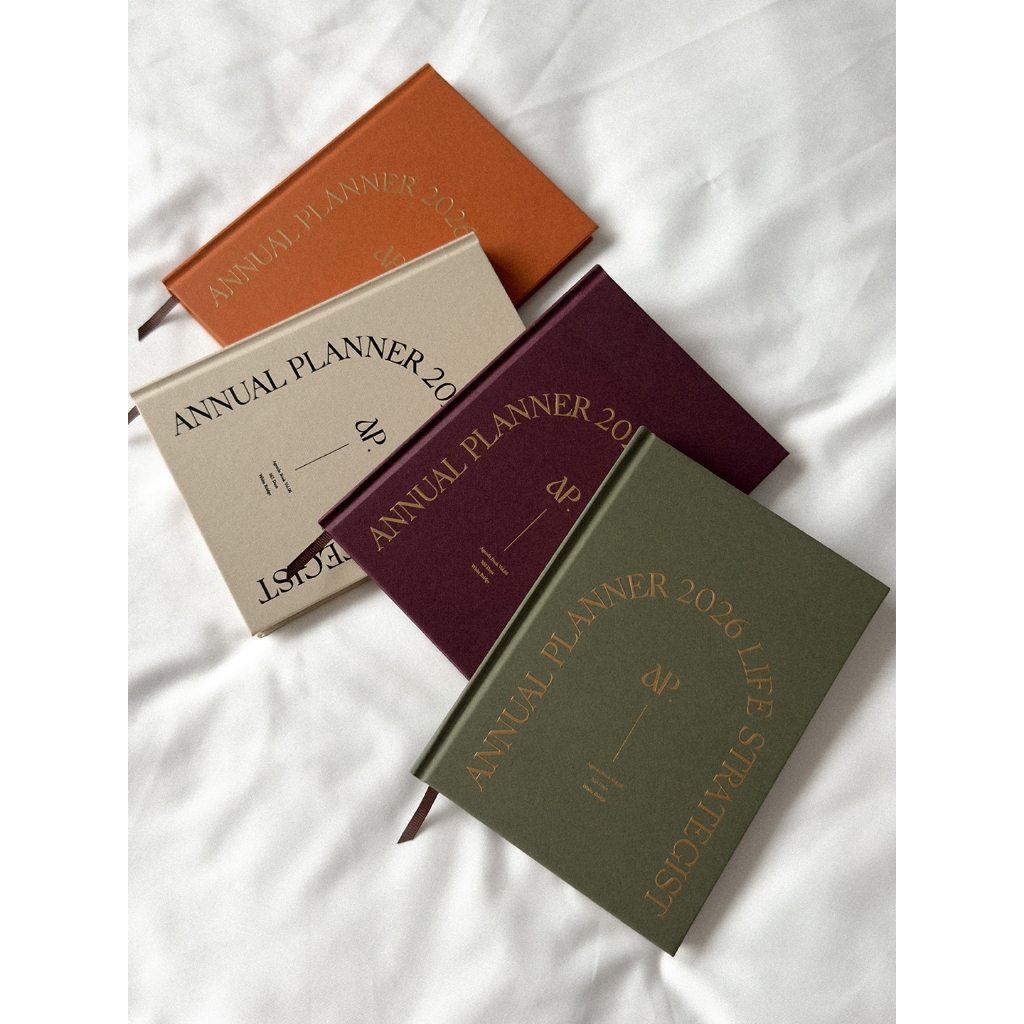 ANNUAL PLANNER 2026 / สมุดวารสาร / สมุดวารสาร / สมุดวารสารสุนทรียศาสตร์ / สมุดแพลนเนอร์