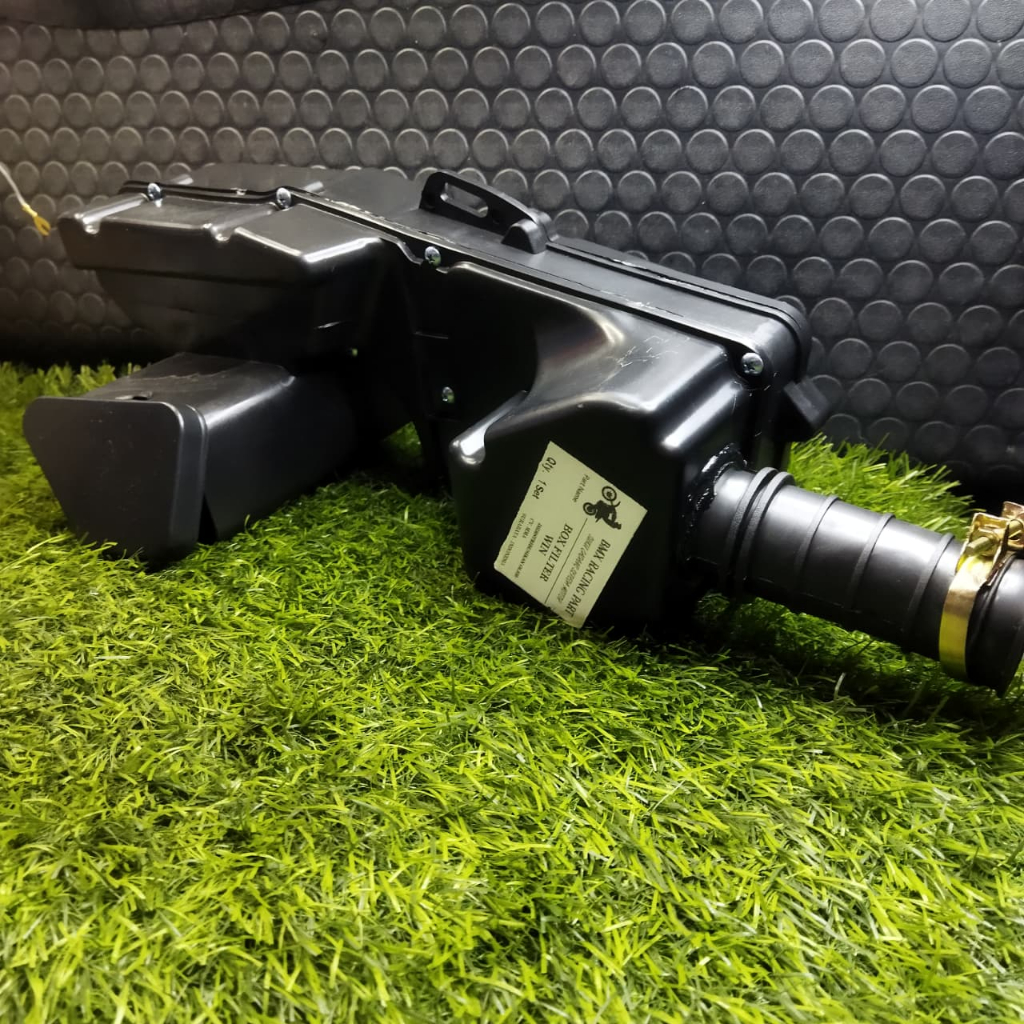 HONDA WIN FILTER BOX/WIN AIR FILTER BOX/HONDA WIN AIR FILTER HOUSING BOX สมบูรณ์สีดํานําเข้า BMX RAC