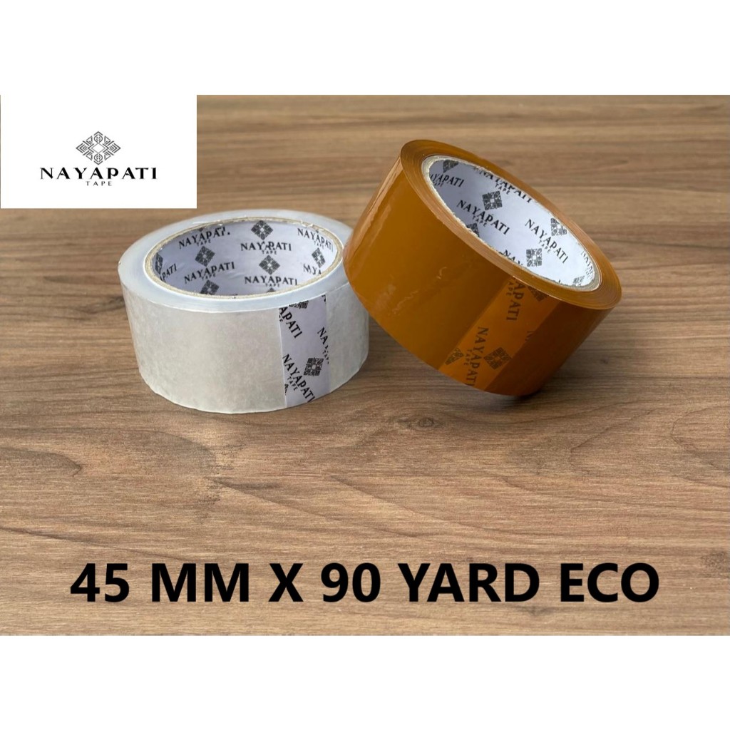 NAYAPATI TAPE CLEAR BROWN DUCT TAPE 45 MM X 90 YARD ECO