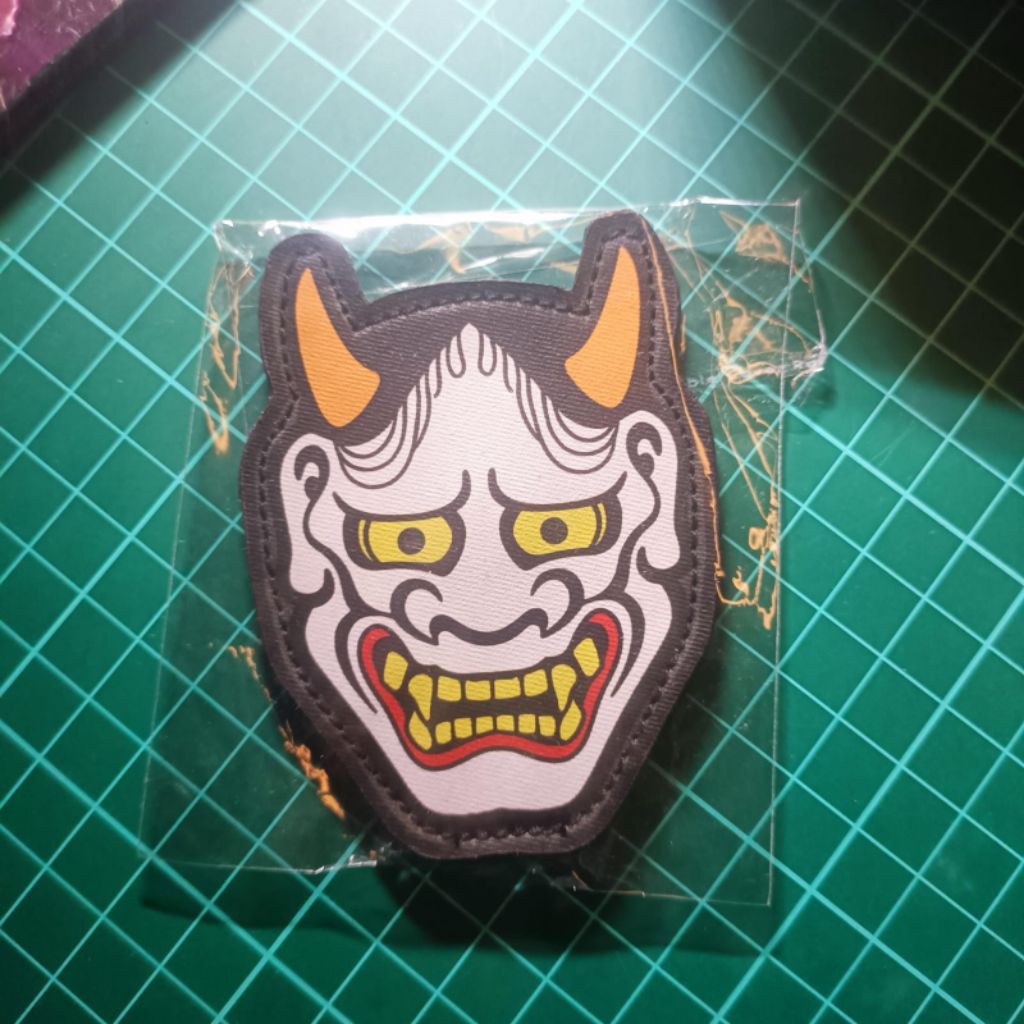 Patch Tactical Mask White Oni