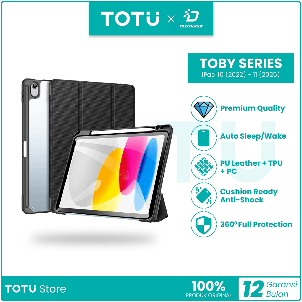 DUX DUCIS Case iPad 10/iPad 11 2024-2025 10/11th Gen Toby Series Smart Flip Case