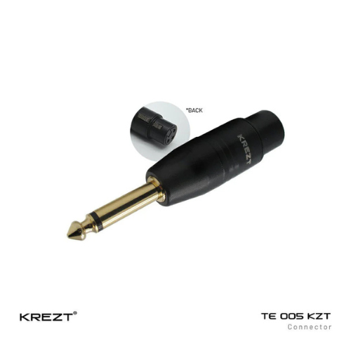 KREZT TE-005 KZT Audio 6.35 Male Mono To XLR Female Adapter