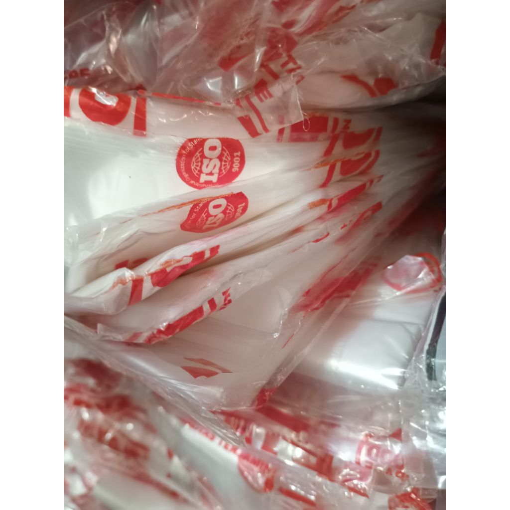 กระเป๋าพลาสติกใส HDPE GEBYAR เบอร์ 15 21