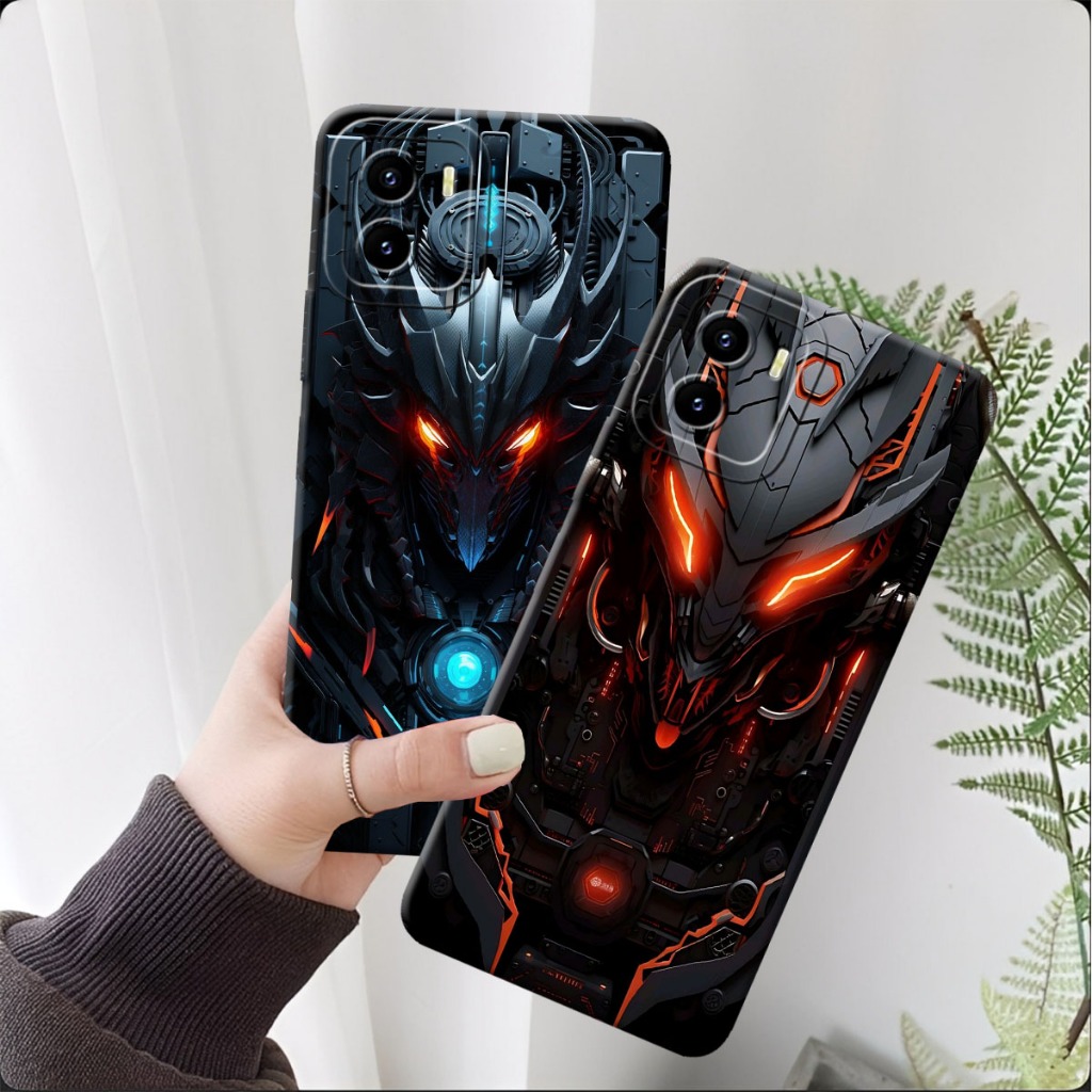 (FA-01) VIVO Y15S - Y01 Softcase Procamera Silicon Case motif r0b0t1c Silicon - Casing HP - Soft Cas