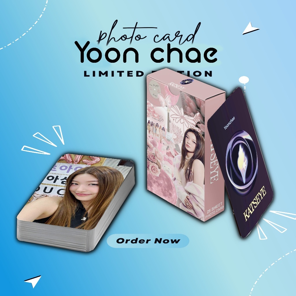 KPOP KATSEYE JEUNG YOON-CHAE PREMIUM PHOTOCARD 25 แผ่น