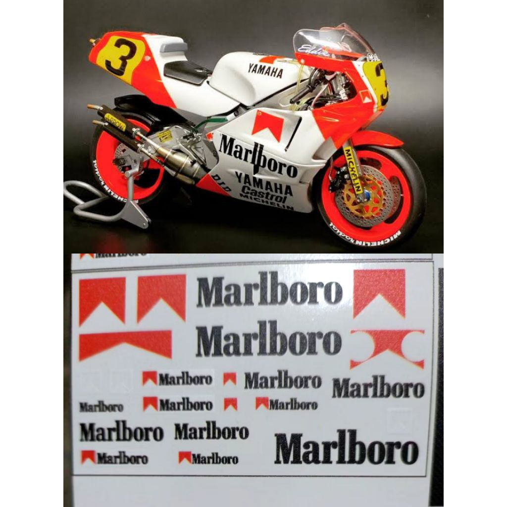 รูปลอก Yamaha YZR 500 1988 Eddie Lawson 1/12 ไม่ใช่ Precut