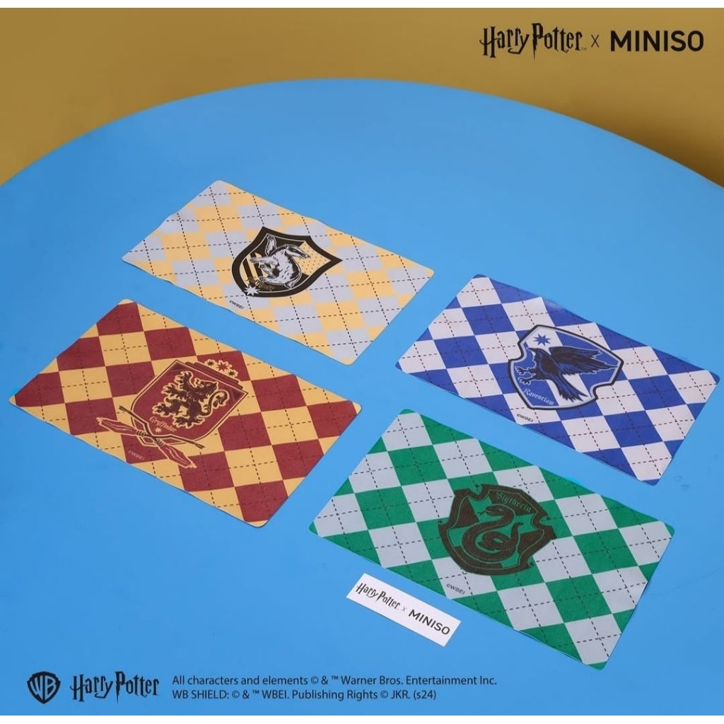 Miniso X แผ่นรองจานโลโก้หอพัก Harry Potter