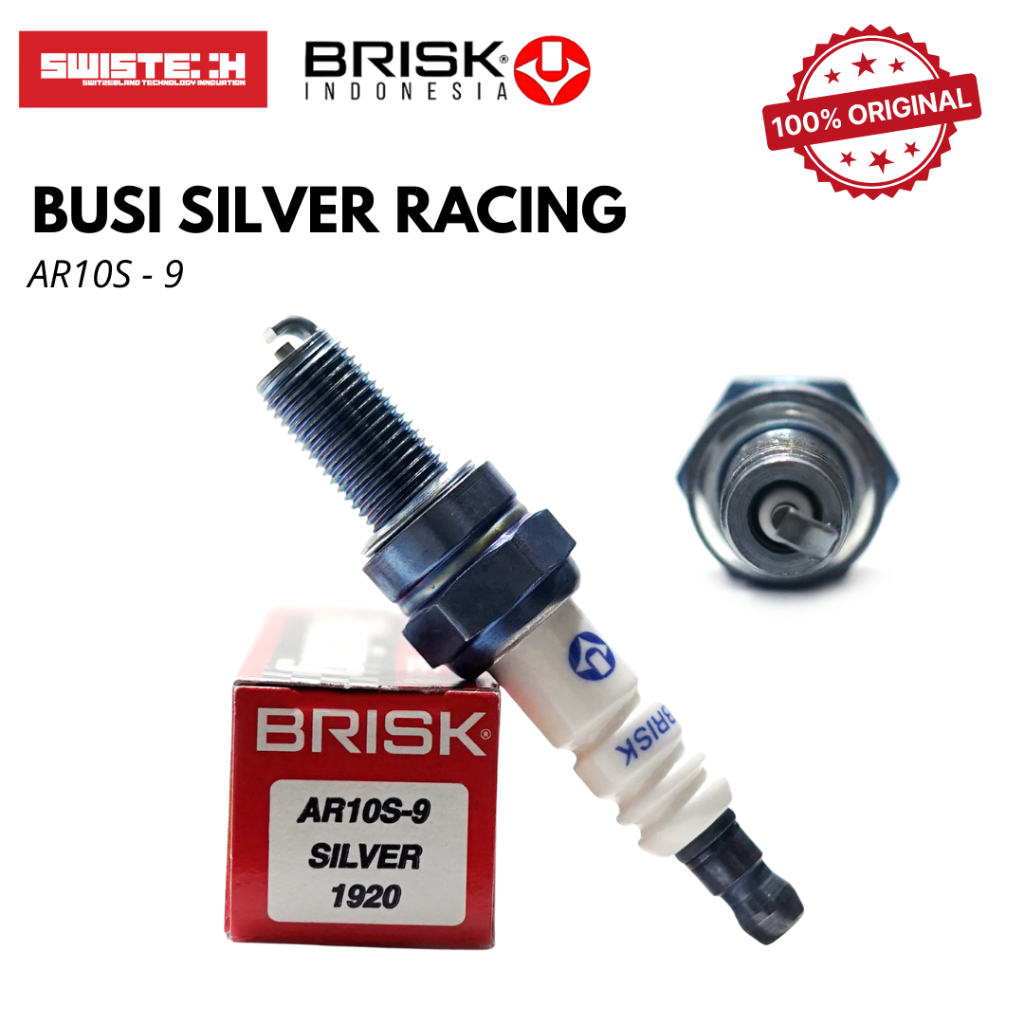 BRISK SILVER RACING AR10S-9 MOTORCYCLE SPARK PLUG