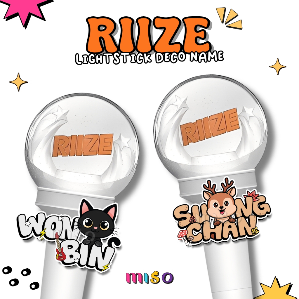 RISTICK Lightstick Deco / Lightsick RIZE ตกแต่ง / แท่งไฟ RIZE Deco / ตกแต่งแท่งไฟ / แท่งไฟ Deco / RI