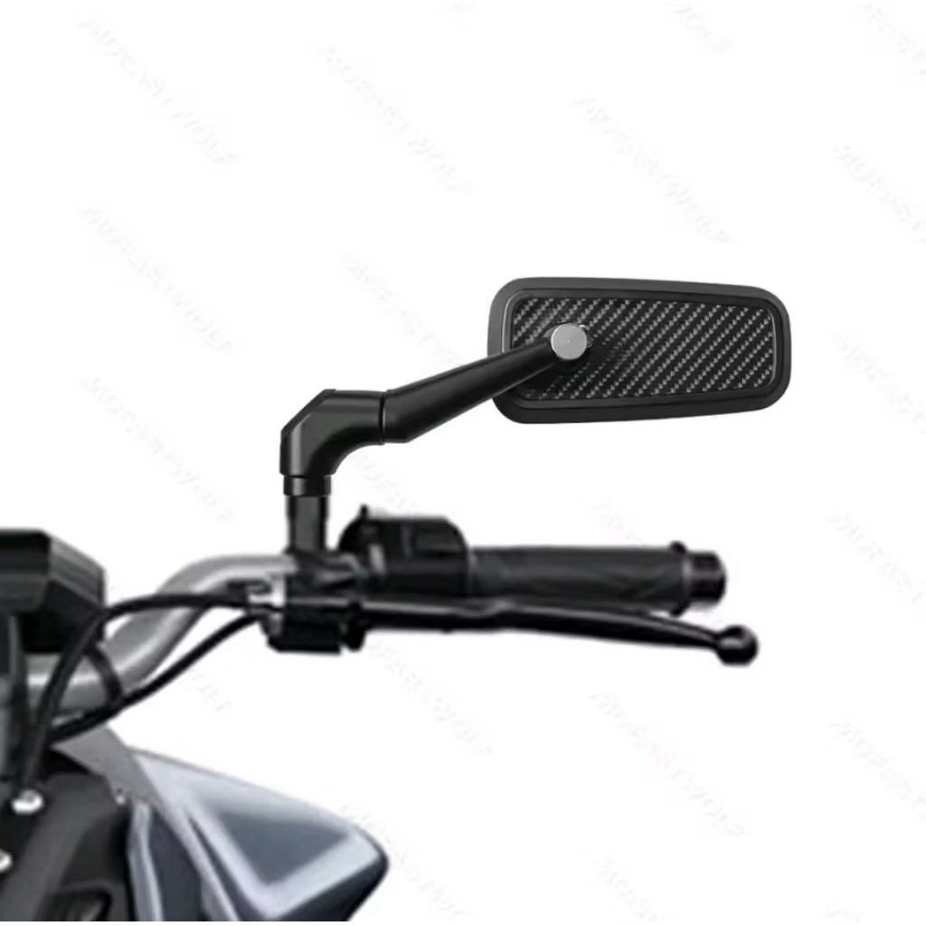 กระจกสี่เหลี่ยมกล่องวงจรคาร์บอน motif koso รุ่น DYTONA CNC รุ่นแก้วสีฟ้า universal Vario Aerox Nmax 