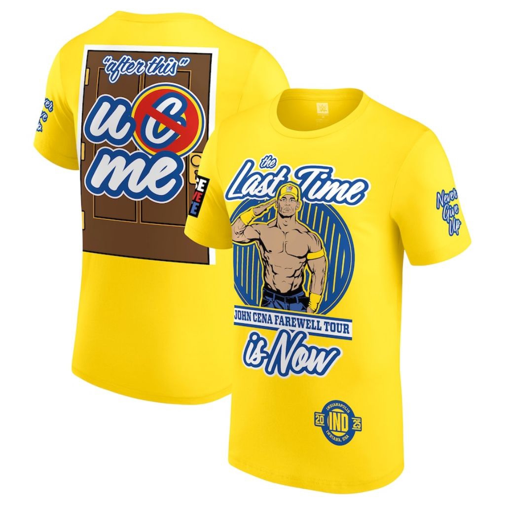 เสื้อยืด KAOS WWE JOHN CENA FAREWELL TOUR 2025 INDIANAPOLIS