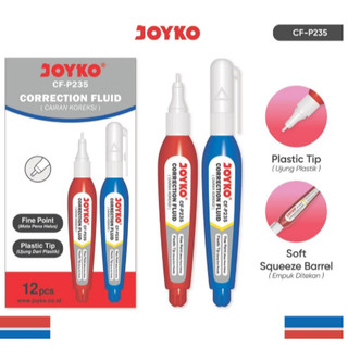 [ PAK ISI 12 ] JOYKO Correction Fluid 1 Pack CF-P235 Isi 12 Pcs