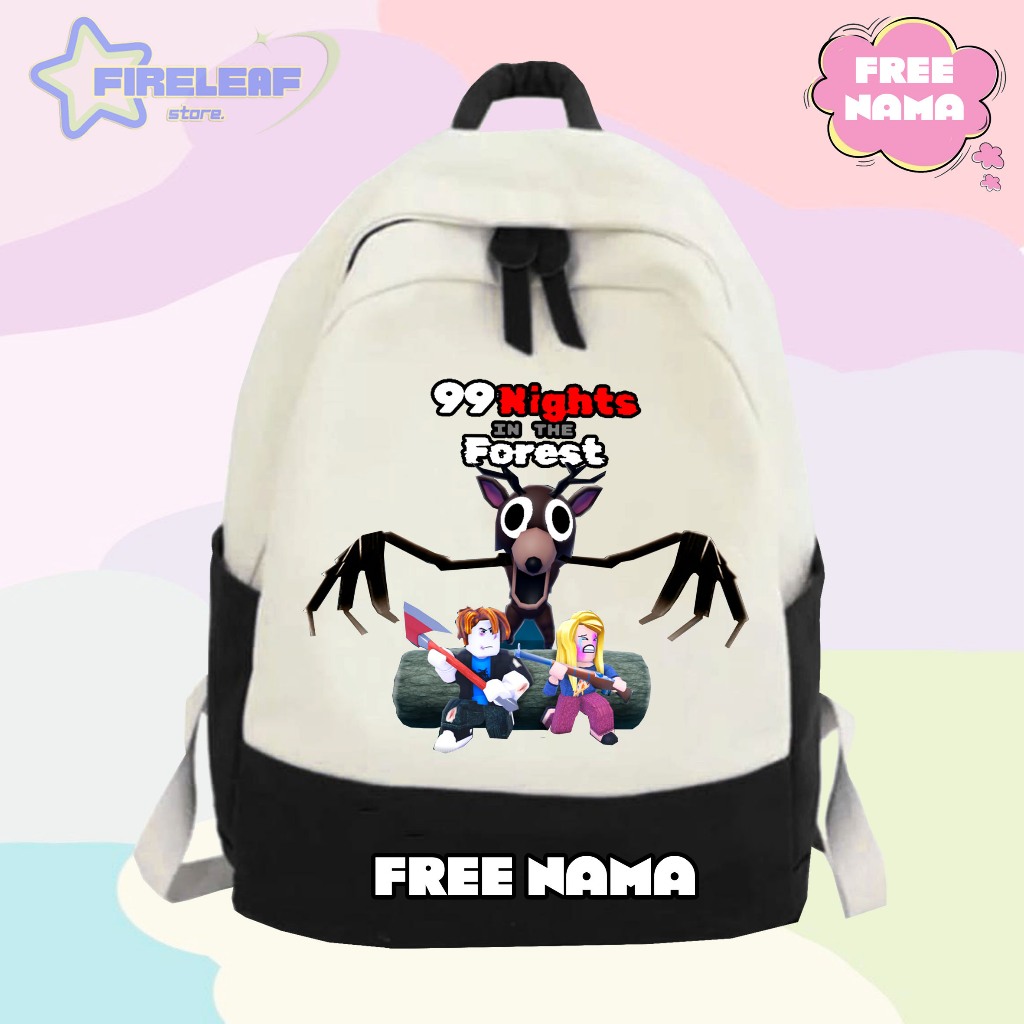 CHILDRENS SCHOOL BACKPACK 99 NIGHTS ใน ROBLOX FORESTS PREMIUM MATERIAL