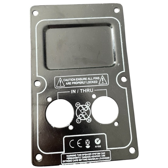SPICON PLATE 2 HOLE IRON SPEAKER TERMINAL FLAT IRON 2 HOLE SCREEN PRINTING