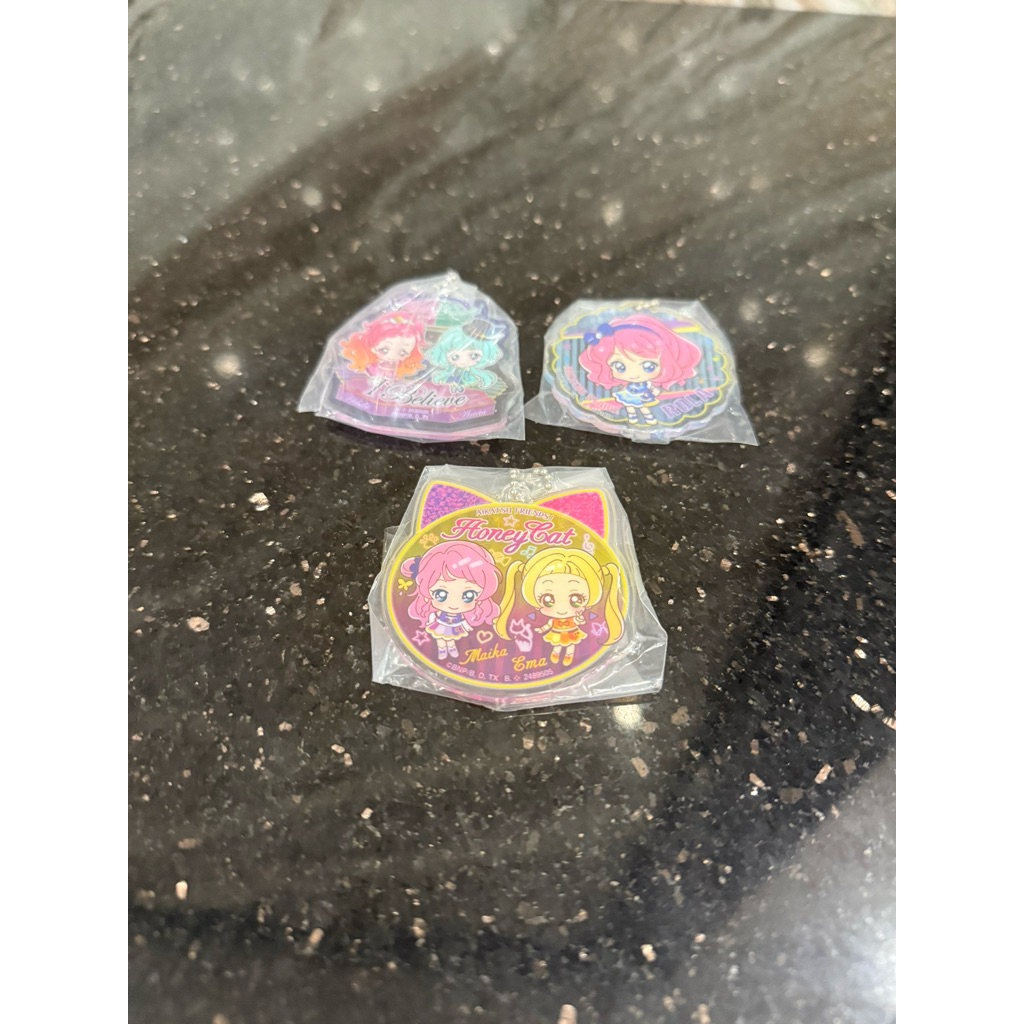 Aikatsu Stars Laura Aikatsu Friends hibiki acia Maika Ema พวงกุญแจตัวละคร