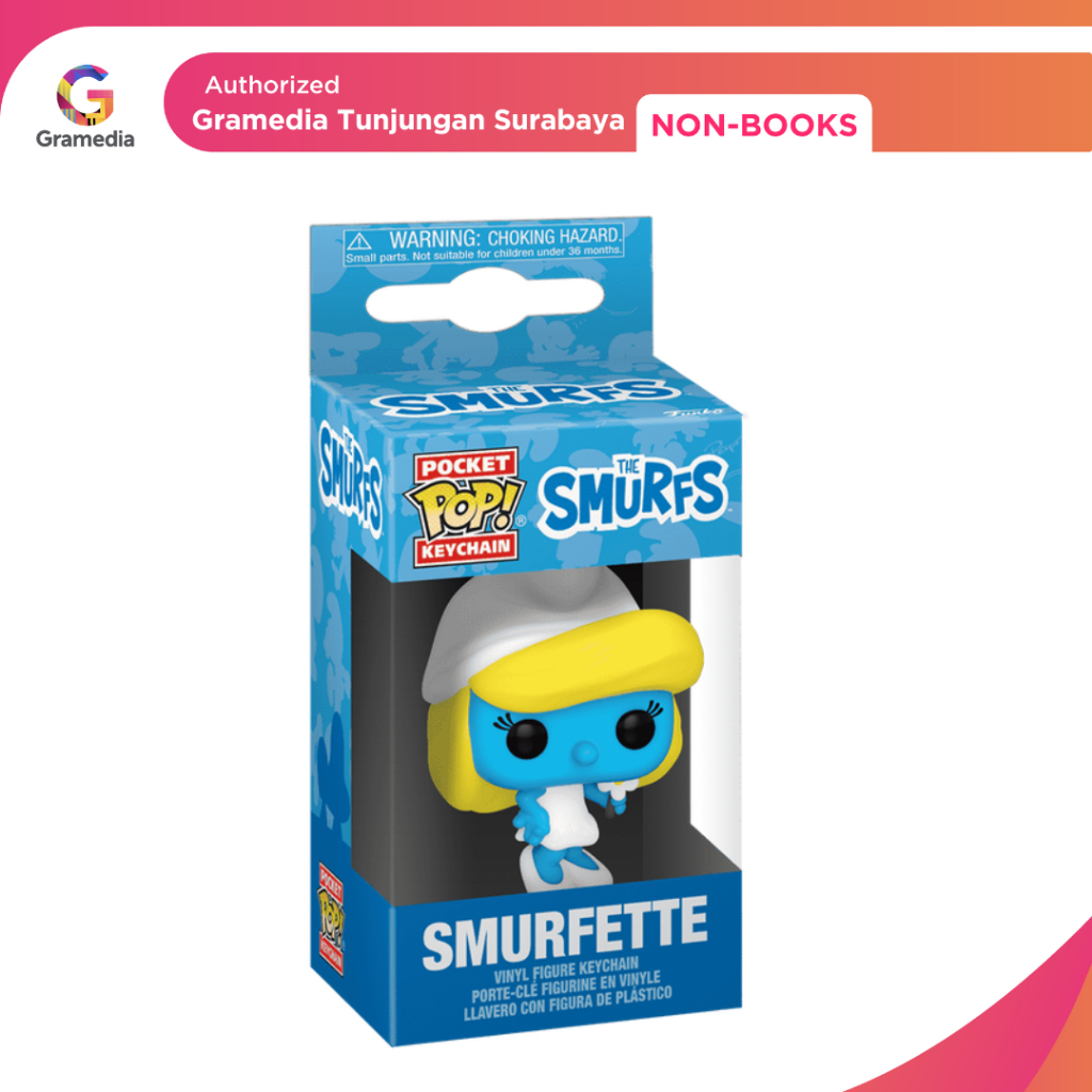 Gramedia Tunjungan: FUNKO POP พวงกุญแจ Smurfs Smurfette