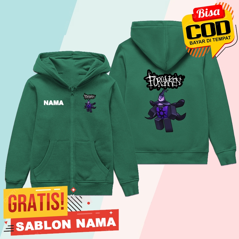 Forsaken Azure Kids Zipper / เสื้อแจ็คเก็ตเด็กชายและเด็กหญิง Forsaken Azure