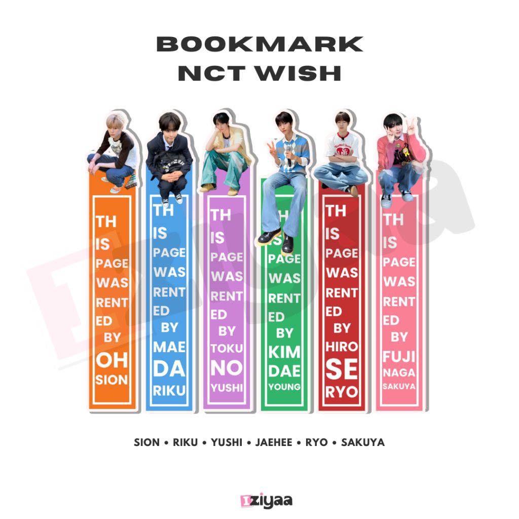 [CONTENTS 6] NCT WISH BOOKMARKS | NCT WISH BOOK MARKER โดย iziyaa