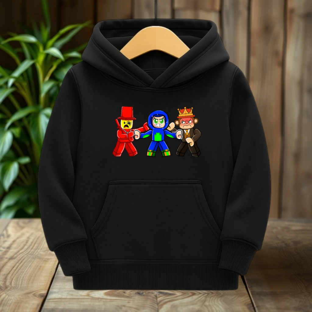 HOODIE SAMEMY VS JANDEL ROBLOX HOODIE สําหรับเด็กผู้ชายและเด็กผู้หญิง