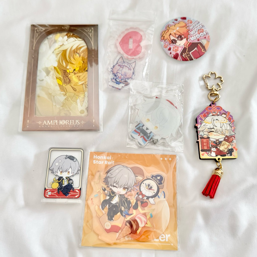 ต่างๆ HSR caelus jingyuan ชาย trailblazer merch สินค้า chakrony เทศกาลยืน standee bad พวงกุญแจจี้รูป