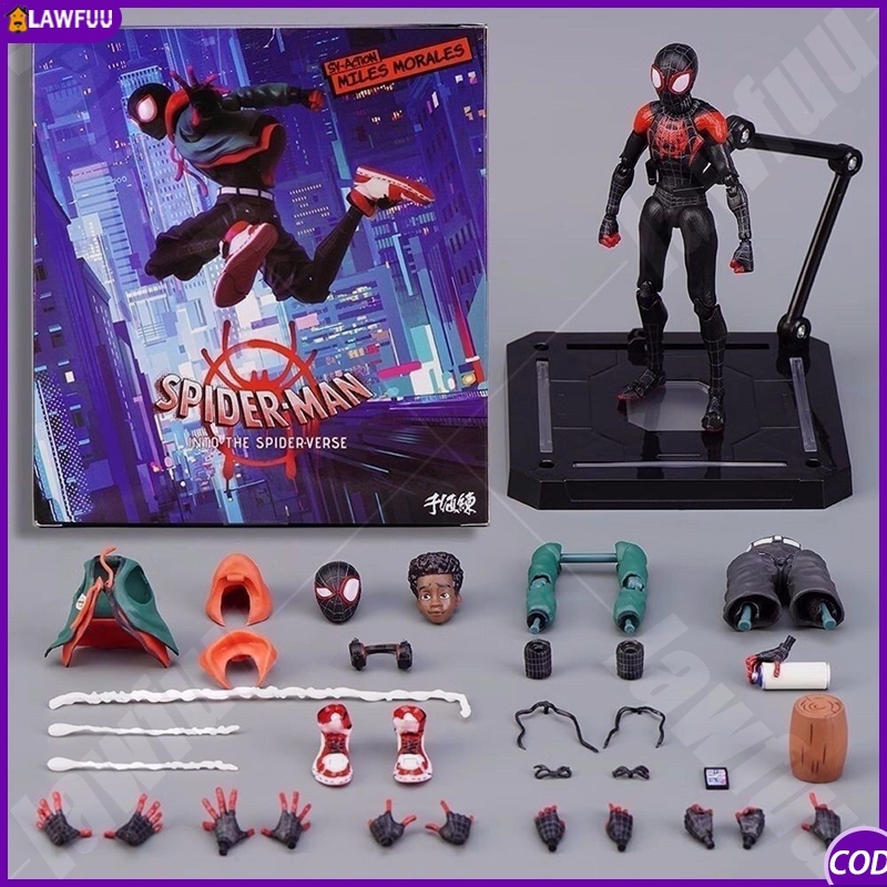 Spiderman-Miles morales verse Action Figure ของขวัญพรีเมี่ยมสําหรับเด็กผู้ชาย
