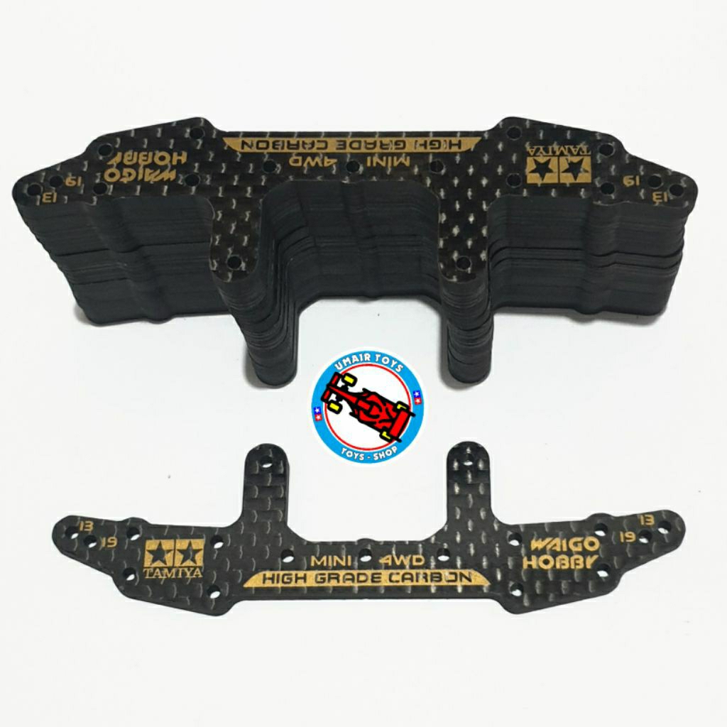 Rep Tamiya 9243 / Tamiya HG Carbon ด้านหลัง Stay (3mm) WAIGO HOBBY / tamiya 95259