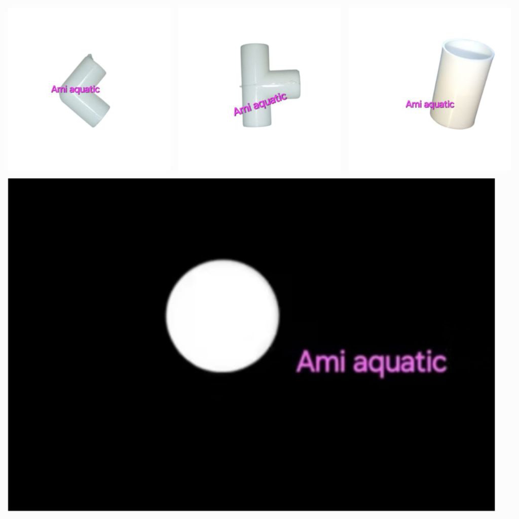 ข้อต่อท่อตู้ปลา 5/8 ใน L/T/I/WHITE CAP