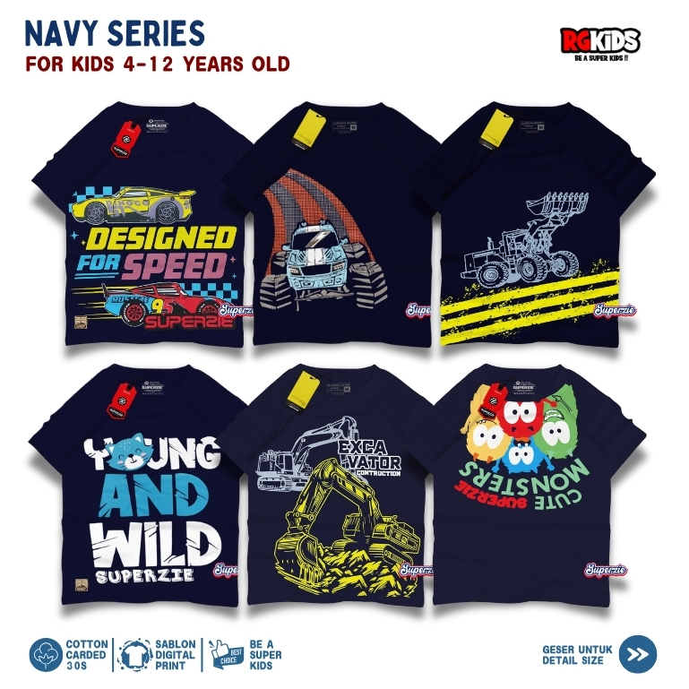 Ozil เครื่องแต่งกายเสื้อยืดเด็ก Distro Jeep รถหนุ่มและป่า 4-12 ปีการพิมพ์หน้าจอ Plastisol