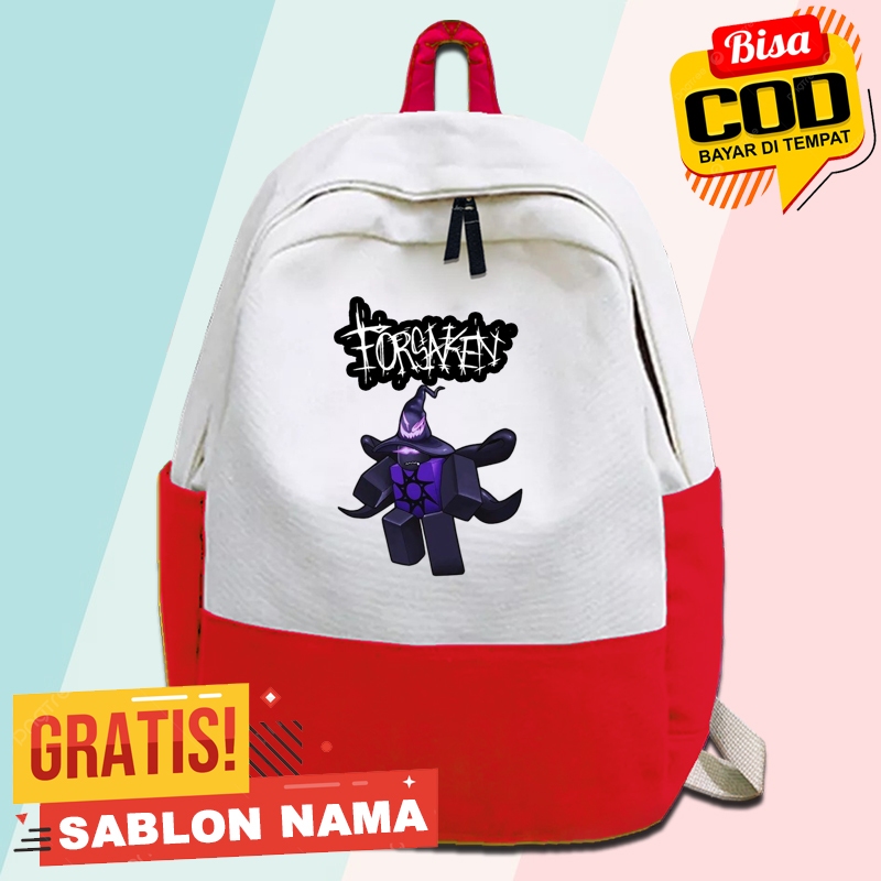 กระเป๋าเป้สะพายหลังเด็ก Forsaken Azure / กระเป๋าเป้สะพายหลังเด็กโรงเรียน Forsaken Azure - พิมพ์ชื่อฟ