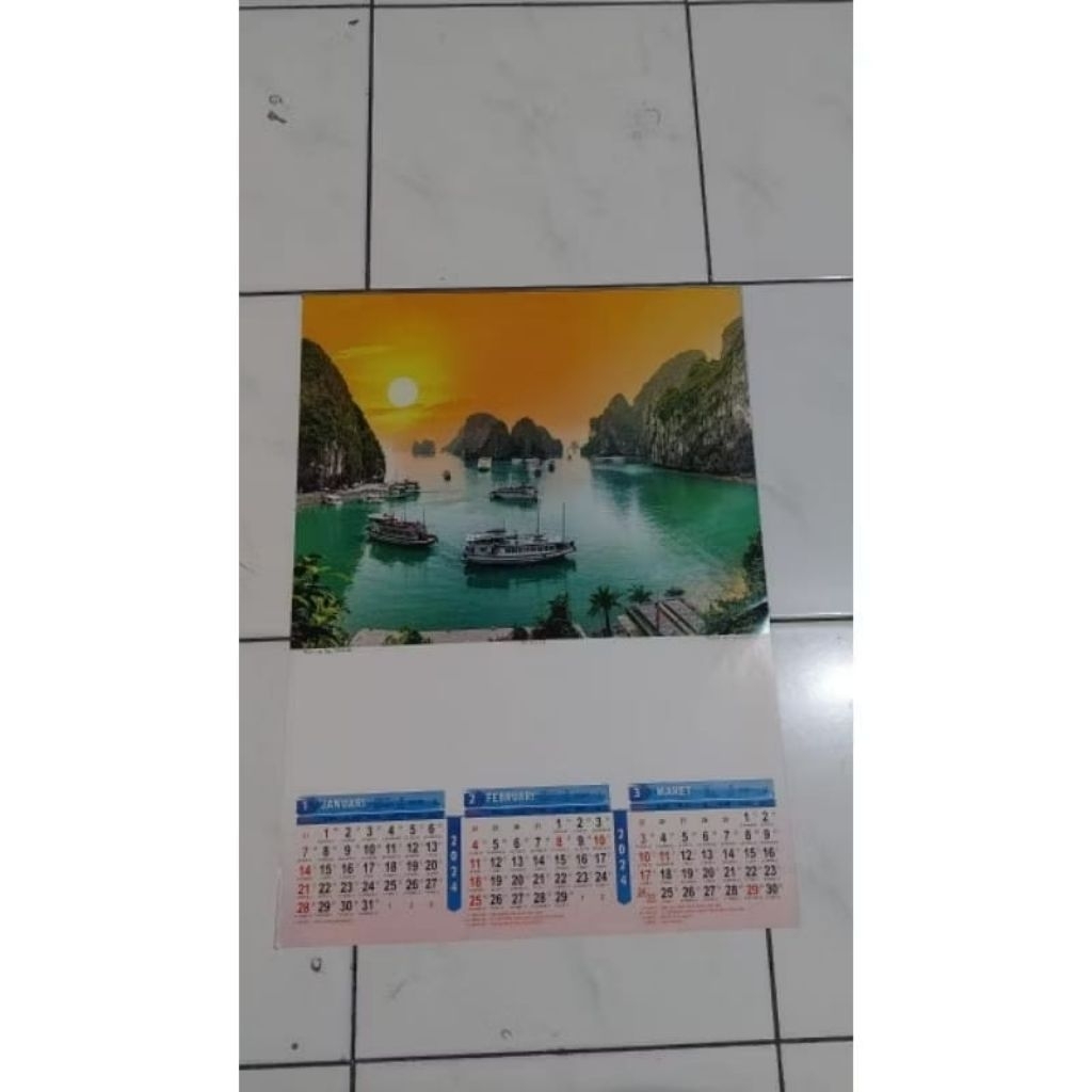 2026 TRIWULAN CALENDAR/3 MONTH แขวน CALENDAR
