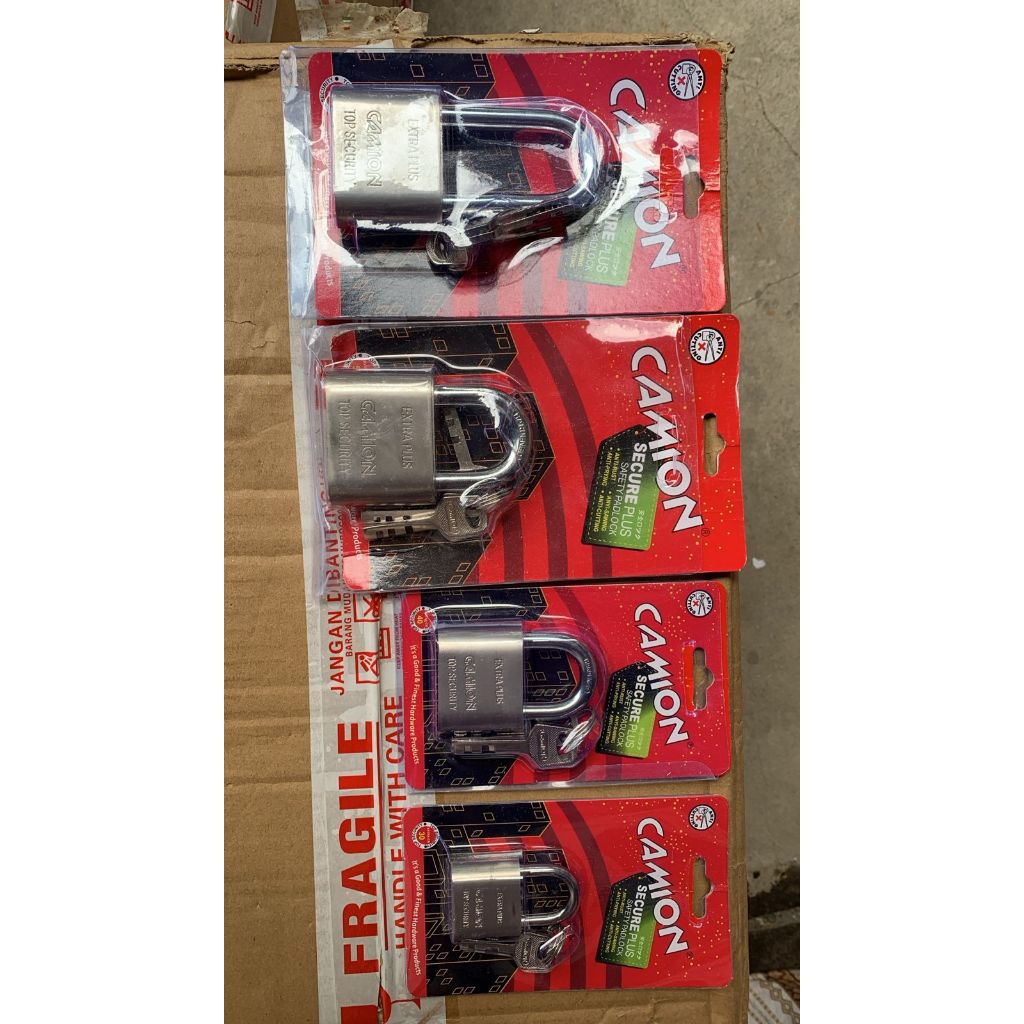 กุญแจ PBA Camion กุญแจสีขาว ขนาด 30 40 50 MM คอสั้นและยาว