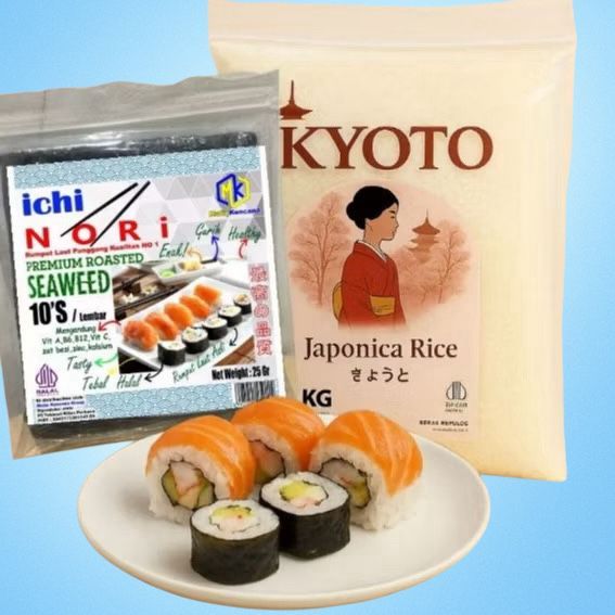 ICHINORI NORI BUNDLING PACKAGE 10 S + ข้าวเกียวโต 1 KG / ข้าวญี่ปุ่น LIKE KOSHIHIKARI, KOKUHO, HOKUH