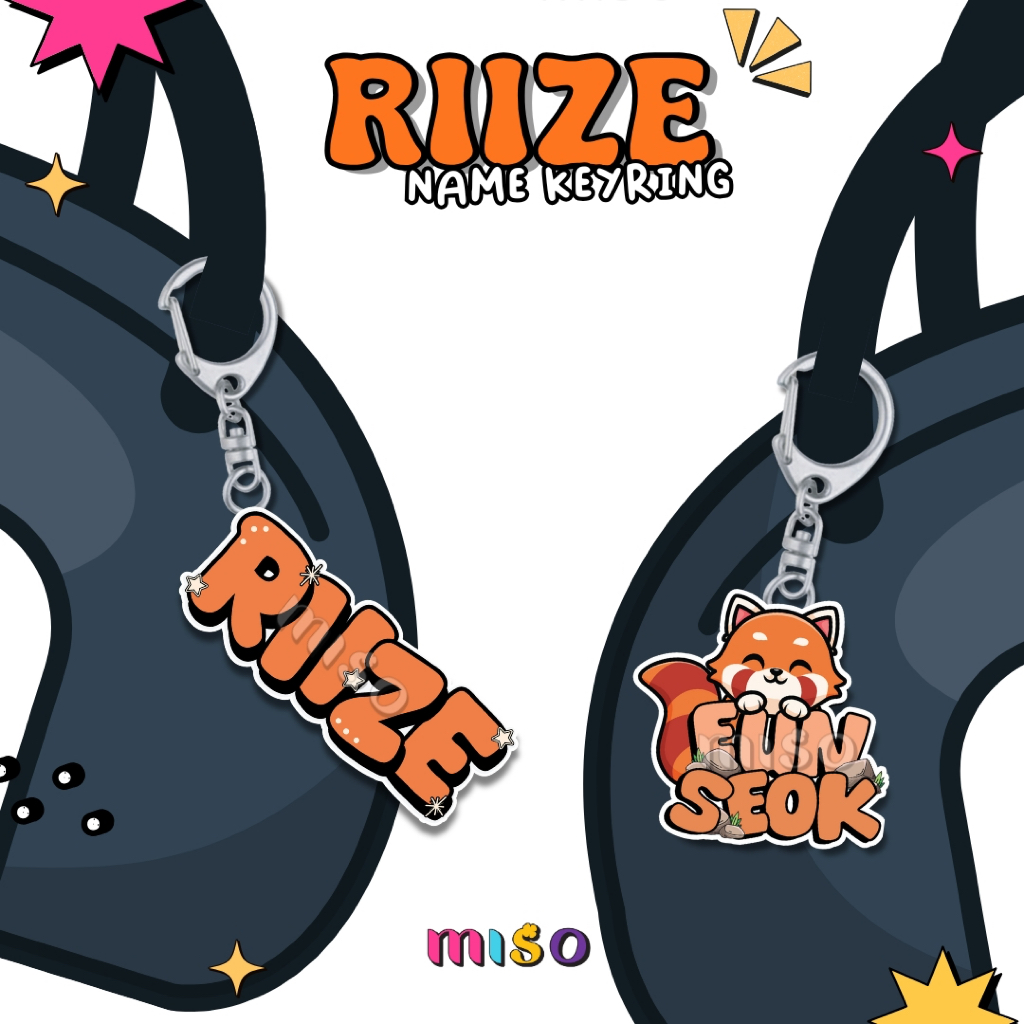 GANTUAN RIZE ชื่อพวงกุญแจ/พวงกุญแจพวงกุญแจสมาชิก RIZE BRIZE/RIZE พวงกุญแจ fanmade / พวงกุญแจ RIIZE พ