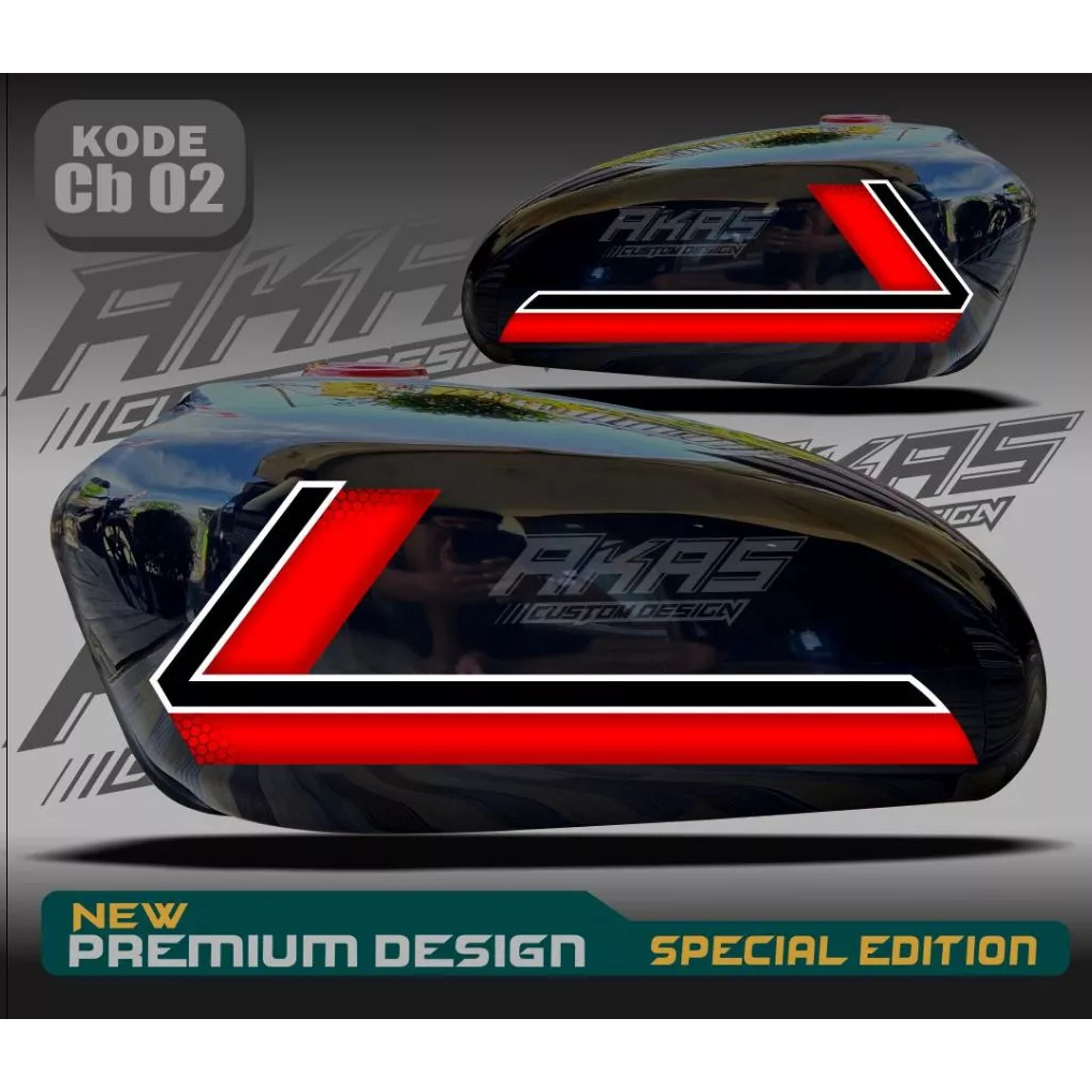 CB Striping Variation Sticker CB 100 CB 125 รหัส CB02