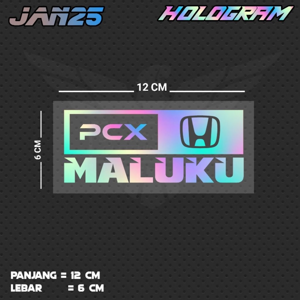 PCX MALIKU / JAN25 สติ๊กเกอร์ตัด STD