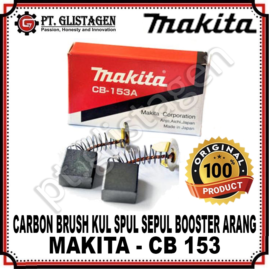 MAKITA CB 153A แปรงคาร์บอน CB Kul Spul Sepul Booster Areng Charcoal CB 153A CB-153A CB153A ORIGINAL 