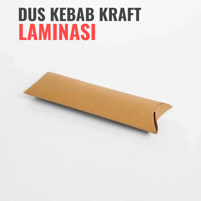 กล่องเคบับคราฟท์สีน้ําตาลลามิเนต / กระดาษ KEBAB / KEBAB WRAP / KEBAB PACKAGING BOX / KEBAB BOX