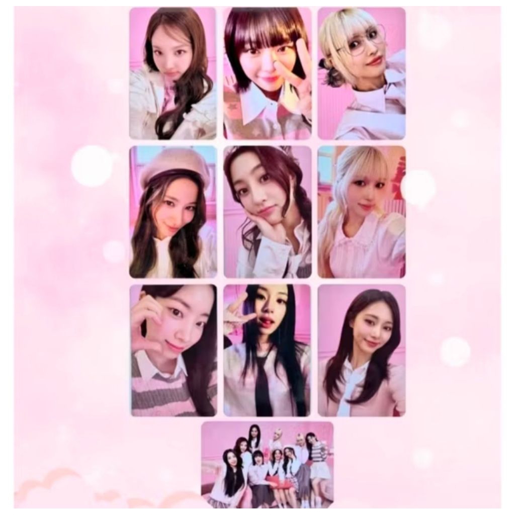 อย่างเป็นทางการ PHOTOCARD TWICE X NABATI X AMO PINK VERSION