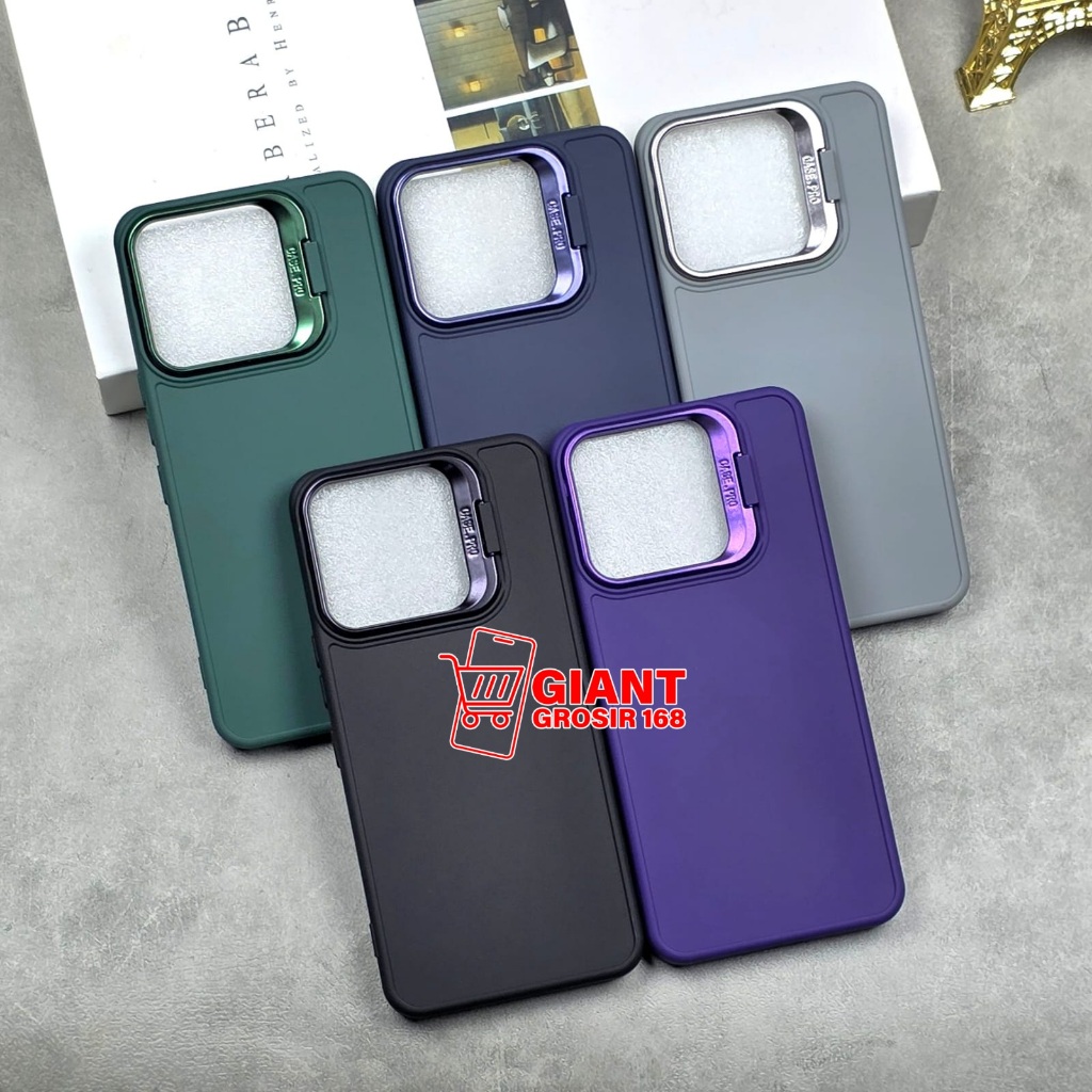 Vivo V60 Case Softcase Macaron Stand Ring Camera Case Vivo V60